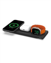 Load image into Gallery viewer, Belkin 3-in-1 MagSafe-Compatible Wireless Charging Pad with Qi2 15W - iPhone Charger - Fast Charging Wireless Charging Station for iPhone 16, 15, & 14 Series, AirPods, Apple Watch, & More