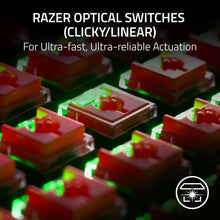 Load image into Gallery viewer, Razer DeathStalker V2 Gaming Keyboard: Low Profile Optical Switches Linear Red - Durable Coated Keycaps - Aluminum Top Plate - Multi Function Roller & Media Button - Chroma RGB - Snap Tap