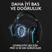 Load image into Gallery viewer, Logitech G935 Gaming Headset Kabellos mit 7.1 Surround Sound/Lightsync