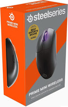 Load image into Gallery viewer, SteelSeries Esports Mini Wireless FPS Gaming Mouse – Ultra Light – Prime Mini Edition – 5 Programmable Buttons – Lag-free 2.4GHz – 100H Battery – 18K CPI Sensor – Magnetic Optical Switches – PC/Mac