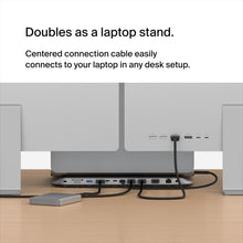 Load image into Gallery viewer, Belkin Connect 11-in-1 Universal USB-C Pro Dock w/ 3-Monitor Support, Silicon Motion Technology - Works with Mac, Windows, and Chromebook - 100W PD w/ 10Gbps Transfer Speeds & 2.5Gbps Ethernet - Grey