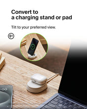Load image into Gallery viewer, Belkin Convertible Magnetic Charging Stand 15W - MagSafe-Compatible Qi2-Certified Wireless Charging Station, iPhone Charger for Apple iPhone 16 Series, Airpods Pro, & More