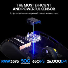 Load image into Gallery viewer, Pulsar Gaming Gears X2 Wireless Gaming Mouse, Ultra Lightweight, Symmetrical, 2.4 Ghz 1 ms, 26000 DPI, Optical Sensor PAW3395, TTC Gold Encoder (Renewed)