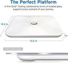 Load image into Gallery viewer, Etekcity Smart Digital Bathroom Weight Scale, Scales for Body Weight and Fat, Wellness Bluetooth Health Monitor, 12.2 x 12.2 inches, White