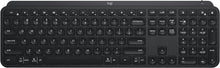 Load image into Gallery viewer, Logitech MX Keys Advanced Wireless Illuminated Keyboard, Tactile Responsive Typing, Backlighting, Bluetooth, USB-C, Apple macOS, Microsoft Windows, Linux, iOS, Android, Metal Build (Black)
