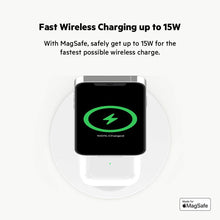 Load image into Gallery viewer, Belkin MagSafe 2-in-1 Wireless Charging Stand for Apple iPhone 13, 14, 15 & 16, & AirPods