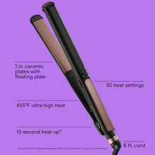 Load image into Gallery viewer, Infiniti PRO CONAIR Rose Gold Ceramic Flat Iron Hair Straightener,