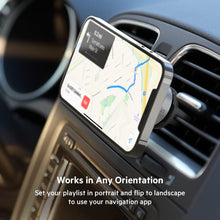 Load image into Gallery viewer, Belkin MagSafe Vent Mount Pro - MagSafe Phone Mount for Car, Magnetic Phone Holder Compatible with iPhone 15, iPhone 15 Plus, iPhone 15 Pro, iPhone 15 Pro Max, iPhone 14 & iPhone 13 - Gray