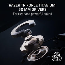 Load image into Gallery viewer, Razer BlackShark V2 HyperSpeed for PC - Wireless Ultra-Lightweight Esports Headset (280g, HyperClear Super Wideband Mic, Triforce Titanium 50 mm Drivers, Bluetooth) Black (Renewed)