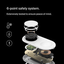 Load image into Gallery viewer, Belkin 3-in-1 MagSafe-Compatible Wireless Charging Pad with Qi2 15W - iPhone Charger - Fast Charging Wireless Charging Station for iPhone 17, 16, & 15 Series, AirPods, Apple Watch, & More - Black