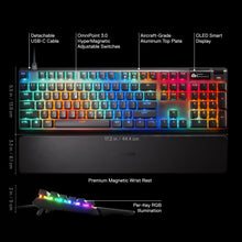 Load image into Gallery viewer, SteelSeries Apex Pro Mini HyperMagnetic Gaming Keyboard – Adjustable Actuation – Compact 60% Form Factor – RGB – PBT Keycaps – USB-C (Renewed)