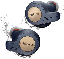 Load image into Gallery viewer, Jabra Elite Active 65t Alexa Enabled True Wireless Sports Earbuds with Charging Case – Copper Blue (Renewed)