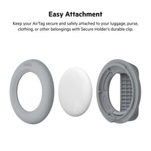 Load image into Gallery viewer, Belkin Apple AirTag Secure Holder with Clip - Durable Scratch Resistant Case Air Tag Spring Loaded Attach to Backpack, Clothing, and Luggage