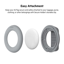 Load image into Gallery viewer, Belkin Apple AirTag Secure Holder with Clip - Durable Scratch Resistant Case Air Tag Spring Loaded Attach to Backpack, Clothing, and Luggage