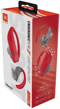 Load image into Gallery viewer, JBL Endurance Peak Waterproof Sport in-Ear Headphones with Built-in Remote and Microphone (Red) (Renewed)