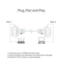 Load image into Gallery viewer, TP-Link AV1000 2-Ports Gigabit Powerline ethernet Adapter kit, Powerline speeds up to 1000 Mbps (TL-PA7020 KIT_V2)
