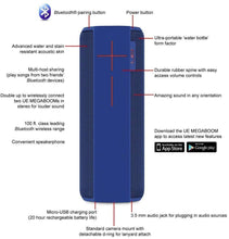 Load image into Gallery viewer, UE MEGABOOM Wireless Bluetooth Speaker - Electric Blue (Renewed)