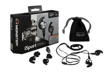 Load image into Gallery viewer, Monster iSport Strive In-Ear Sports Headphones - Black, Running, Sweatproof
