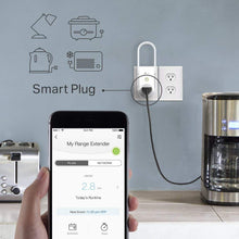 Load image into Gallery viewer, Kasa AC750 Wi-Fi Range Extender Smart Plug by TP-Link - Fast AC750 Wi-Fi Extender/Repeater with Built-In Smart Plug, No Hub Required, Works With Alexa and Google Assistant (RE270K)