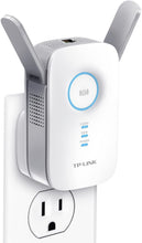Load image into Gallery viewer, TP-Link AC1200 Wi-Fi Range Extender | Gigabit Ethernet Port |Compact | Intelligent Signal LED Ring (RE350) (Renewed)