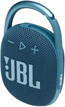 Load image into Gallery viewer, JBL Clip 4: Portable Speaker with Bluetooth, Built-in Battery, Waterproof and Dustproof Feature (Renewed)