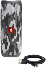 Load image into Gallery viewer, JBL Flip 5 Portable Waterproof Wireless Bluetooth Speaker - Black Camo (Renewed)