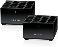 Load image into Gallery viewer, NETGEAR Nighthawk Advanced Whole Home Mesh WiFi 6 System (MK63S) with Free Armor Security – AX1800 Router with 2 Satellite Extenders, Coverage up to 4,500 sq. ft. and 25+ Devices