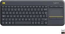 Load image into Gallery viewer, Logitech - Keyboard with Touchpad Logitech K400 Plus Black (Renewed)