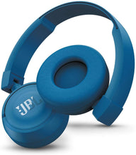 Load image into Gallery viewer, JBL Pure Bass Sound Bluetooth On-Ear Headphones Black (Renewed)
