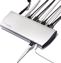 Load image into Gallery viewer, Belkin Thunderbolt 3 Dock w/ 2.6ft Thunderbolt 3 Cable (Thunderbolt Dock for MacBook Pro models from 2016 or later, includes the 2018 version), Dual 4K @60Hz, 40Gbps Data Transfer Speeds)