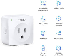 Load image into Gallery viewer, TP-Link Tapo Smart Plug Mini, Smart Home Wifi Outlet Works with Alexa Echo & Google Home, No Hub Required, New Tapo APP Needed (P100 2-pack)