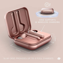 Load image into Gallery viewer, Urbanista Paris True Wireless Earphones 20H Playtime Wireless Charging Case, Bluetooth 5.0, Noise Cancelling Earphones with Touch Controls + Built-in Mic, Compatible with Android and iOS – Rose Gold