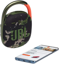 Load image into Gallery viewer, JBL Clip 4: Portable Speaker with Bluetooth, Built-in Battery, Waterproof and Dustproof Feature (Renewed)
