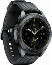 Load image into Gallery viewer, SAMSUNG SM-R810NZKAXAR Galaxy Smartwatch Bluetooth 42mm Stainless Steel (Midnight Black) - (Renewed)