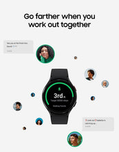 Load image into Gallery viewer, Samsung Galaxy Watch 4 44mm Smartwatch with ECG Monitor Tracker for Health Fitness Running Sleep Cycles GPS Fall Detection LTE US Version, Black (Renewed)