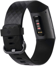 Load image into Gallery viewer, Fitbit Charge 3 Fitness Activity Tracker, Graphite/Black, one Size (no fitbit Warranty Support), 0.06 Pound (Renewed)