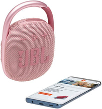 Load image into Gallery viewer, JBL Clip 4: Portable Speaker with Bluetooth, Built-in Battery, Waterproof and Dustproof Feature (Renewed)