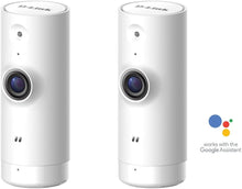 Load image into Gallery viewer, D-Link WiFi Security Camera HD, Mini Indoor, 2-Pack, Cloud Recording, Motion Detection and Night Vision, Works with Alexa (DCS-8000LH/2PK-US) (Renewed)