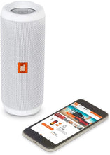 Load image into Gallery viewer, JBL Flip 4 Waterproof Portable Wireless Bluetooth Speaker Bundle - (Pair) White (Renewed)