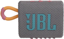 Load image into Gallery viewer, JBL Go 3: Portable Speaker with Bluetooth, Builtin Battery, Waterproof and Dustproof Feature Gray JBLGO3GRYAM