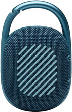 Load image into Gallery viewer, JBL 2 Pack Clip 4 Waterproof Wireless Audio Bluetooth Speaker Bundle (Blue)