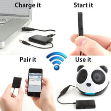 Load image into Gallery viewer, GOgroove BlueGATE Portable Bluetooth Receiver 3.5mm AUX Wireless Audio Adapter with 14 Hour Music Streaming for Wired Stereo Speaker Sound Systems, Phones, Tablets, Aux Bluetooth Adapter for Car