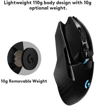 Load image into Gallery viewer, Logitech G903 LIGHTSPEED Wireless Gaming Mouse, 12,000 DPI, RGB, Lightweight, 7 to 11 Programmable Buttons, Long Battery Life, Compatible with PC / Mac - Black (Renewed)