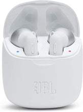 Load image into Gallery viewer, JBL Tune 225TWS True Wireless Earbud Headphones - JBL Pure Bass Sound, Bluetooth, 25H Battery, Dual Connect, Native Voice Assistant (White) (Renewed)