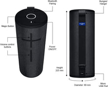 Load image into Gallery viewer, Ultimate Ears MEGABOOM 3 Portable Waterproof Bluetooth Speaker - Bulk Packaging - Night Black