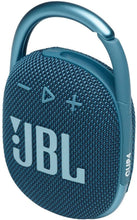 Load image into Gallery viewer, JBL Clip 4: Portable Speaker with Bluetooth, Built-in Battery, Waterproof and Dustproof Feature