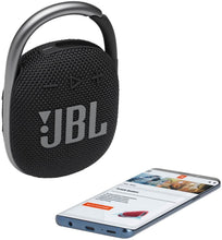 Load image into Gallery viewer, JBL Clip 4: Portable Speaker with Bluetooth, Built-in Battery, Waterproof and Dustproof Feature