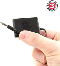 Load image into Gallery viewer, GOgroove BlueGATE Portable Bluetooth Receiver 3.5mm AUX Wireless Audio Adapter with 14 Hour Music Streaming for Wired Stereo Speaker Sound Systems, Phones, Tablets, Aux Bluetooth Adapter for Car