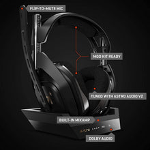Load image into Gallery viewer, ASTRO Gaming A50 Wireless + Base Station for Xbox One & PC - Black/Gold (Renewed)