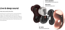 Load image into Gallery viewer, Samsung Galaxy Buds Live (ANC) Active Noise Cancelling TWS Open Type Wireless Bluetooth 5.0 Earbuds for iOS & Android, International Model - SM-R180 (Mystic Blue - Limited Edition) (Renewed)
